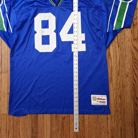 Joey Galloway Seattle Seahawks Wilson Vintage 90s Football Jersey Size XL 50 - Picture 7 of 8